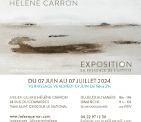 Exposition vernissage / peintures / Atelier-Galerie Hélène Carron