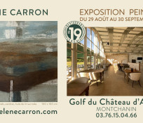 Exposition Peinture Hélène Carron au Golf du Château d'Avoise - Club-house